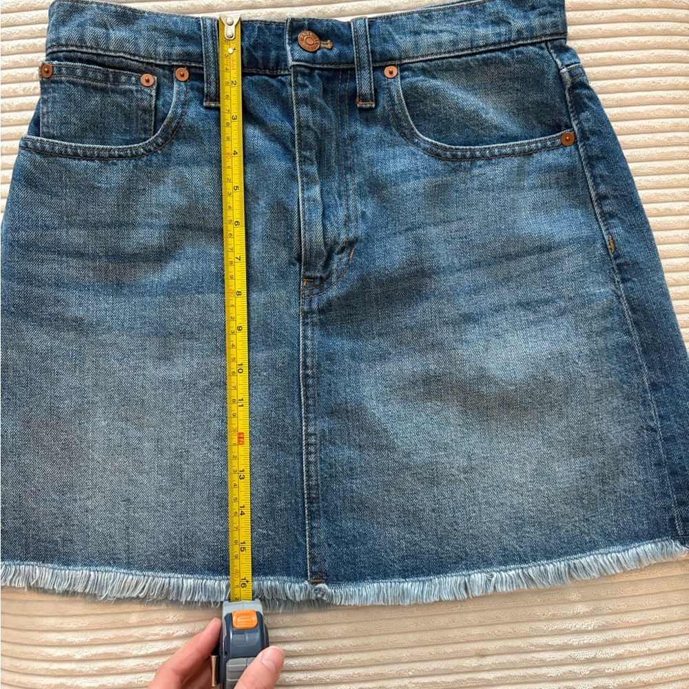 Madewell Classic Blue Denim Mini Skirt
